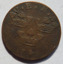 Load image into Gallery viewer, 1719 Sweden 1 Öre Kopparmynt Coin
