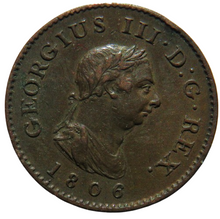 Load image into Gallery viewer, 1806 King George III Farthing Coin - Great Britain
