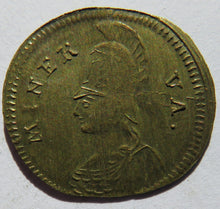 Load image into Gallery viewer, 18thC Nurnberg Token Minerva Rechenpfennig Brass Token
