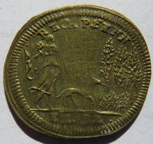 Load image into Gallery viewer, 18thC Nurnberg Token Minerva Rechenpfennig Brass Token
