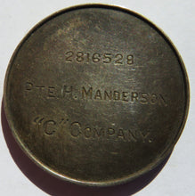 Load image into Gallery viewer, 1929 Football Medal Seaforth Highlanders  Pte. H. Manderson &quot;C&quot; Company
