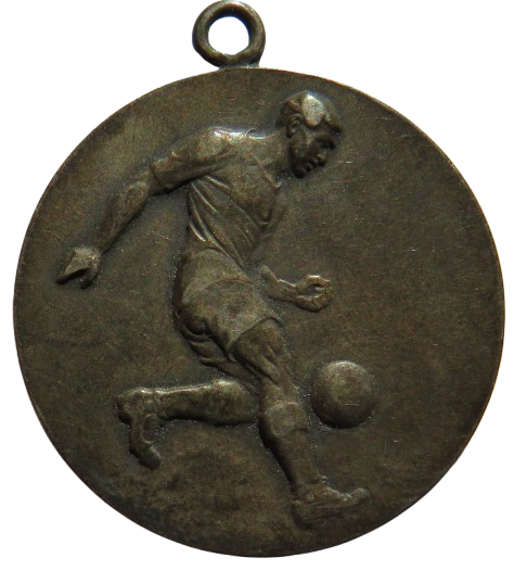 Antique Silver Football Medal - Not Engraved