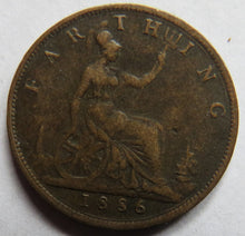 Load image into Gallery viewer, 1886 Queen Victoria Farthing Coin - Great Britain
