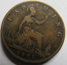 Load image into Gallery viewer, 1885 Queen Victoria Farthing Coin - Great Britain
