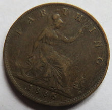 Load image into Gallery viewer, 1886 Queen Victoria Farthing Coin - Great Britain
