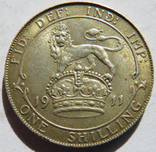 Load image into Gallery viewer, 1911 King George V Silver Shilling Coin In High Grade
