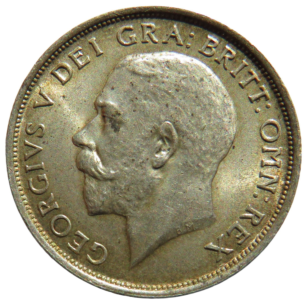 1914 King George V Silver Shilling Coin In High Grade