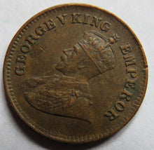 Load image into Gallery viewer, 1917 King George V India 1/2 Pice Coin
