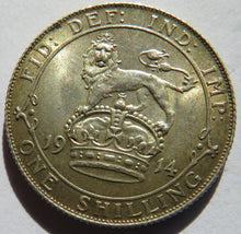 Load image into Gallery viewer, 1914 King George V Silver Shilling Coin In High Grade
