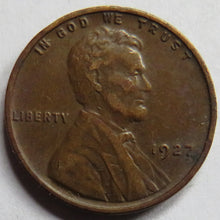 Load image into Gallery viewer, 1927 USA Lincoln One Cent Coin
