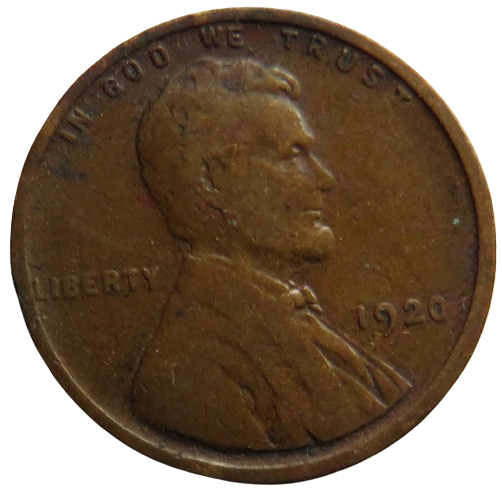 1920 USA Lincoln One Cent Coin