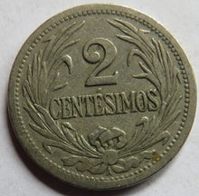 Load image into Gallery viewer, 1909 Uruguay 2 Centimos Coin
