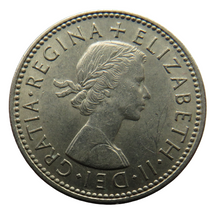 Load image into Gallery viewer, 1961 Queen Elizabeth II (Scottish) One Shilling Coin In Better Grade
