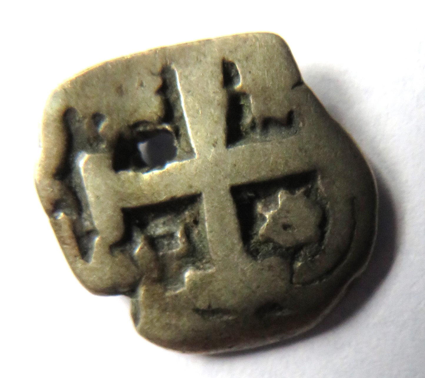 18thC Spanish Colonial Silver 1 Real Cob Coin