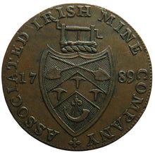 Load image into Gallery viewer, 1789 Cronebane Halfpenny Token Associated Irish Mine Company
