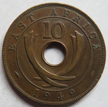 Load image into Gallery viewer, 1949 East Africa 10 Cents Coin
