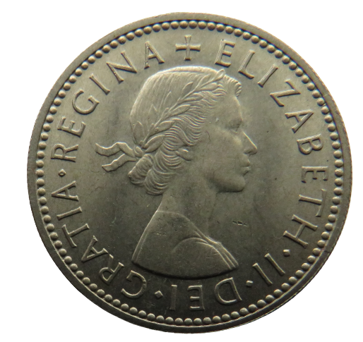 1960 Queen Elizabeth II (Scottish) One Shilling Coin In High Grade