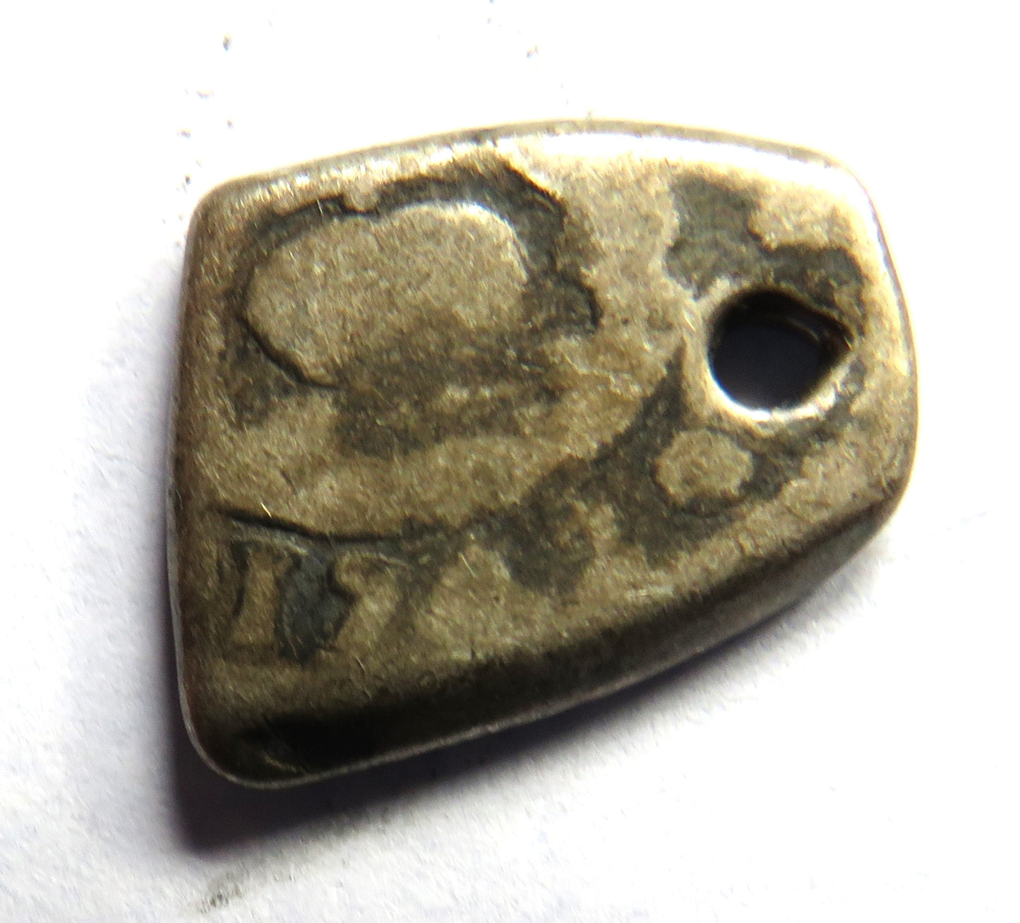 1742 Spanish Colonial Silver Real Cob Coin