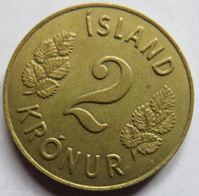 Load image into Gallery viewer, 1946 Iceland 2 Kronur Coin
