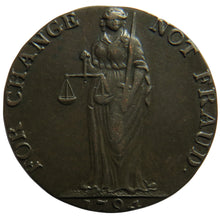 Load image into Gallery viewer, 1794 Cronebane Halfpenny Token &quot;For Change Not Fraud&quot;
