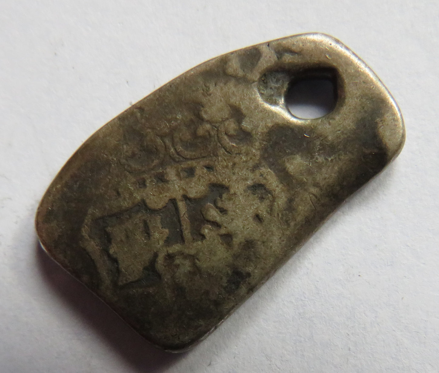 1730's Spanish Colonial Guatemala Silver 2 Reals Cob Cut Coin