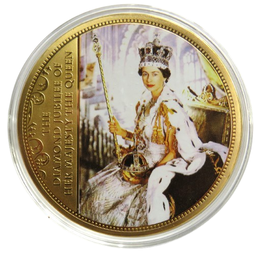 2016 Queen Elizabeth II Large Commemorative Coin / Medal God Save The Queen National Anthem