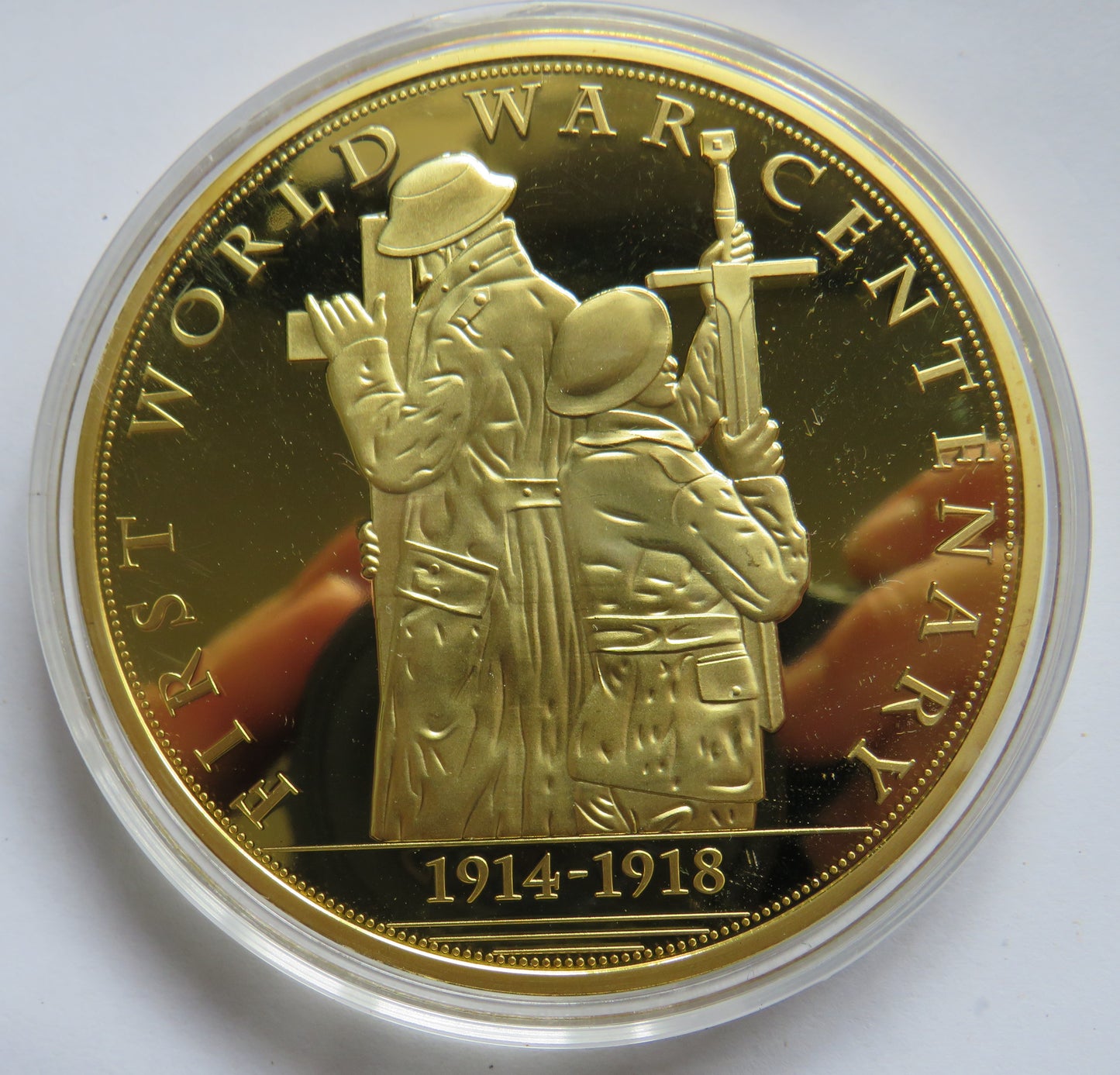 1914-1918 First World War Centenary Large Commemorative Coin / Medal Armistice