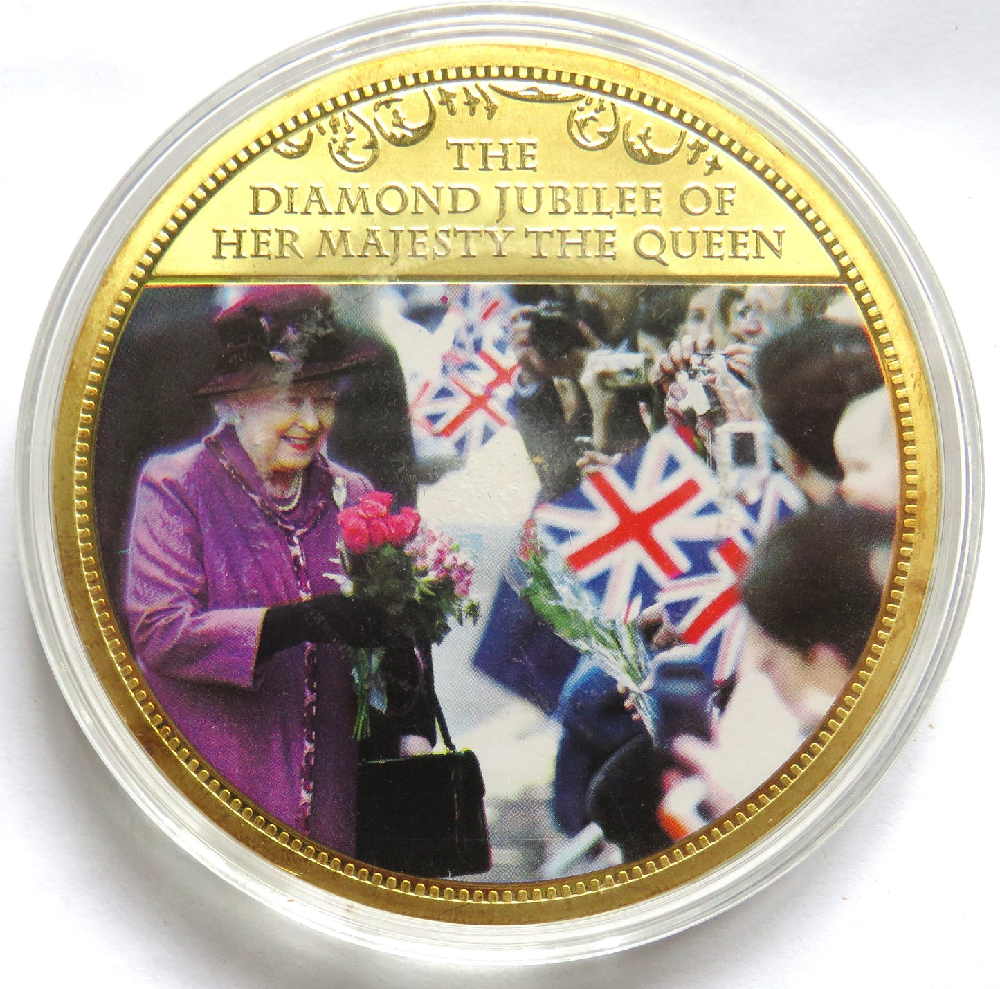 1952-2012 The Diamond Jubilee of Her Majesty The Queen Large Commemorative Medal / Coin