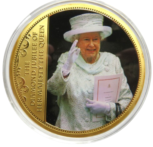 1952-2012 The Diamond Jubilee of Her Majesty The Queen Large Commemorative Medal / Coin