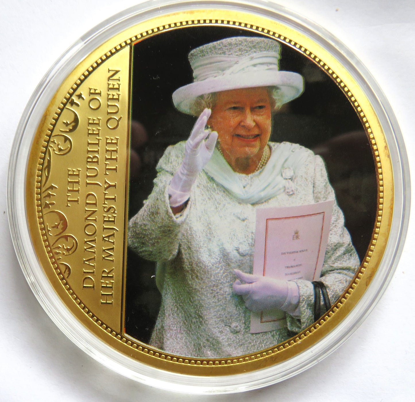 1952-2012 The Diamond Jubilee of Her Majesty The Queen Large Commemorative Medal / Coin