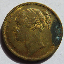 Load image into Gallery viewer, 19thC Queen Victoria Brass Gaming Token
