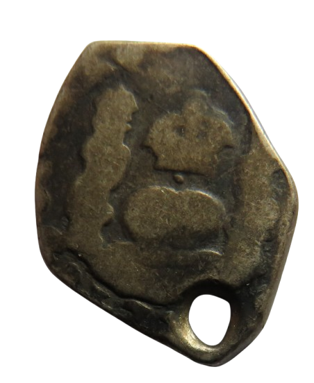 18thC Spanish Colonial Silver 1 Real Cob Coin