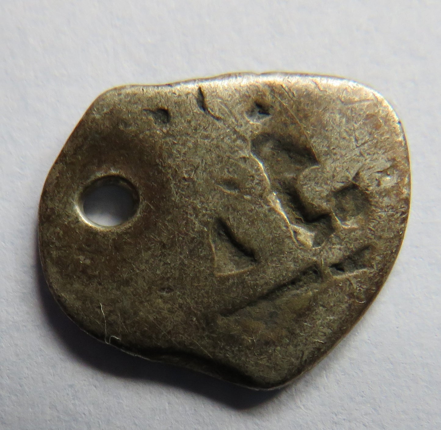 17th-18thC Spanish Colonial Silver 1/2 Real Cob Coin