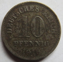 Load image into Gallery viewer, 1916-A Germany 10 Pfennig Coin
