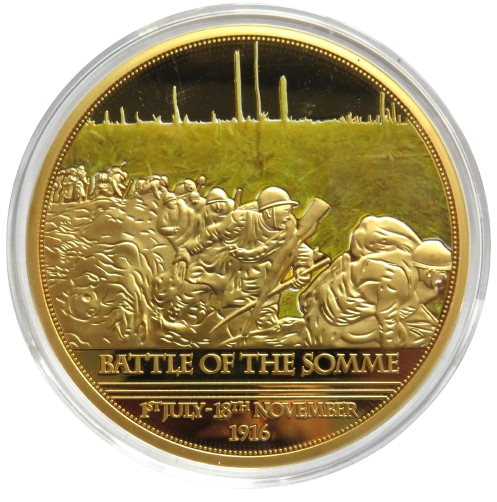 1914-1918 First World War Centenary Large Commemorative Coin / Medal Battle of the Somme