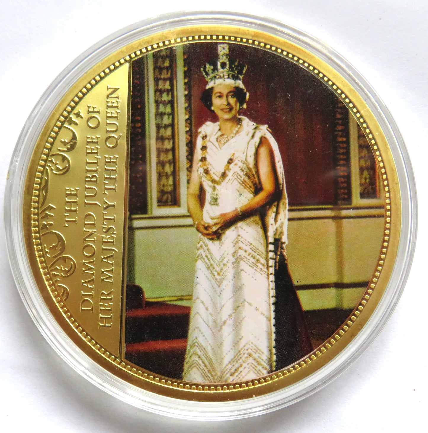 1952-2012 The Diamond Jubilee of Her Majesty The Queen Large Commemorative Medal / Coin