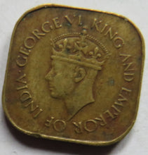 Load image into Gallery viewer, 1942 King George VI Ceylon 5 Cents Coin
