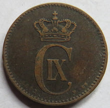 Load image into Gallery viewer, 1883 Denmark 2 Ore Coin
