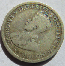 Load image into Gallery viewer, 1918-M King George V Australia Silver Sixpence Coin
