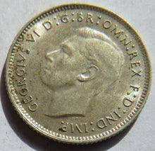 Load image into Gallery viewer, 1942 King George VI Australia Silver Sixpence Coin
