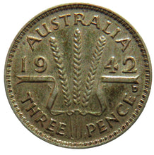 Load image into Gallery viewer, 1942 King George VI Australia Silver Threepence Coin
