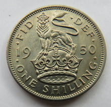 Load image into Gallery viewer, 1950 King George VI (English) Shilling Coin In High Grade
