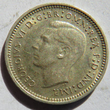 Load image into Gallery viewer, 1943 King George VI Australia Silver Threepence Coin
