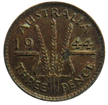 Load image into Gallery viewer, 1944 King George VI Australia Silver Threepence Coin
