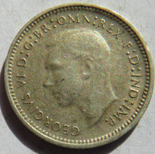 Load image into Gallery viewer, 1943 King George VI Australia Silver Threepence Coin
