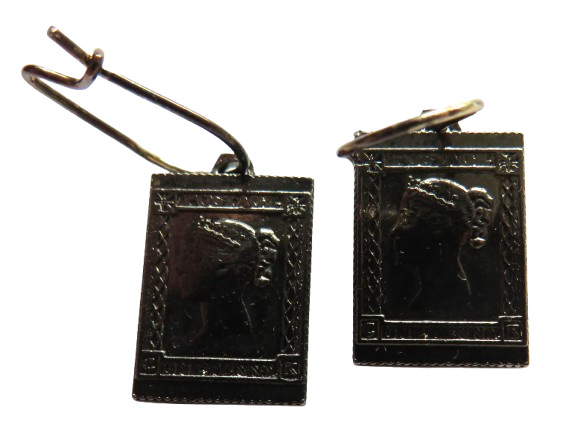 Pair of Ladies Sterling Silver Earrings Earrings In Style of Penny Black By The Royal Mint