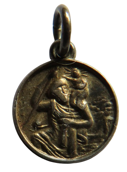 Small Silver St Christopher Pendant