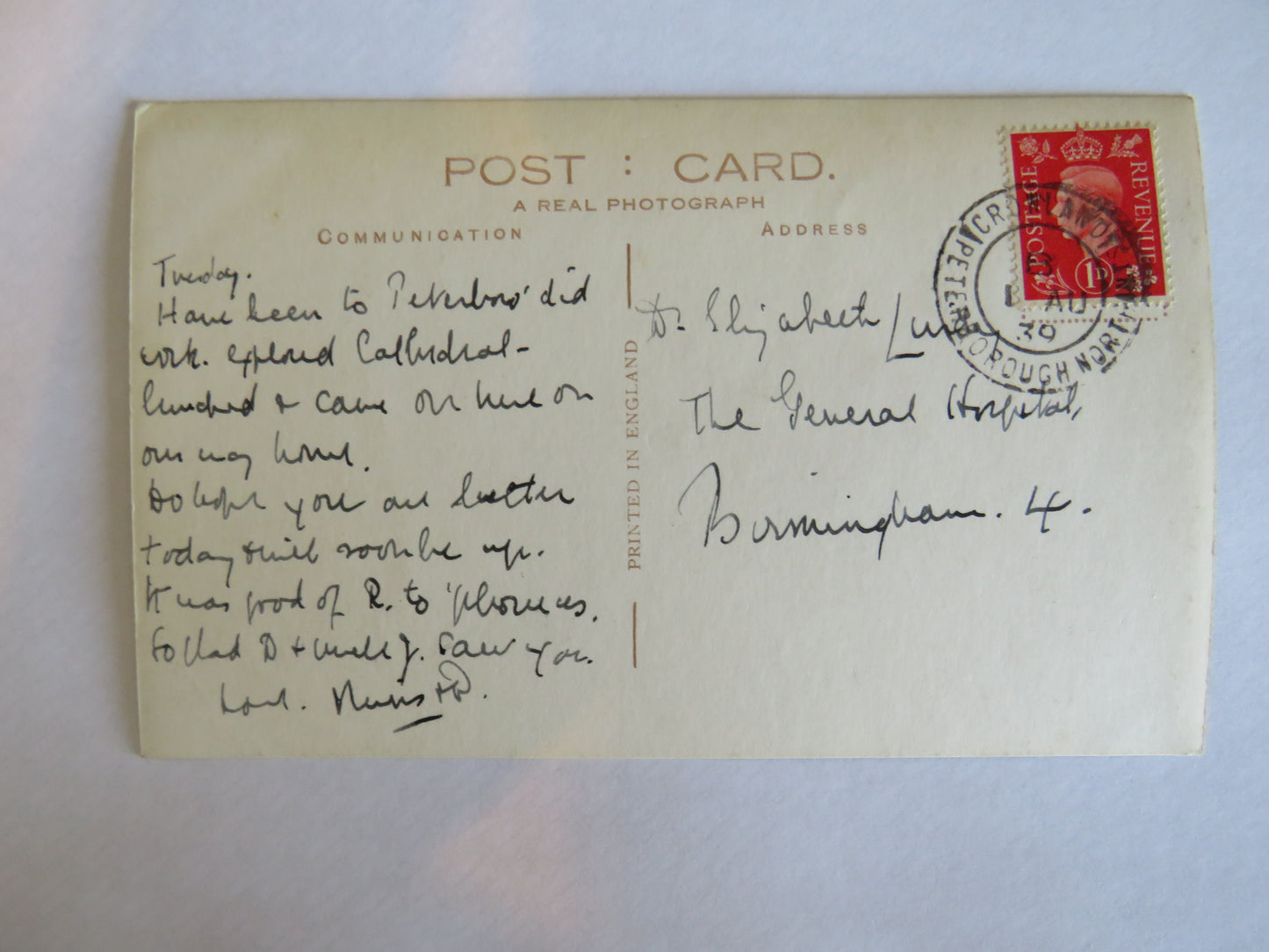 Vintage Postcard of Crowland, Old Triangle Bridge