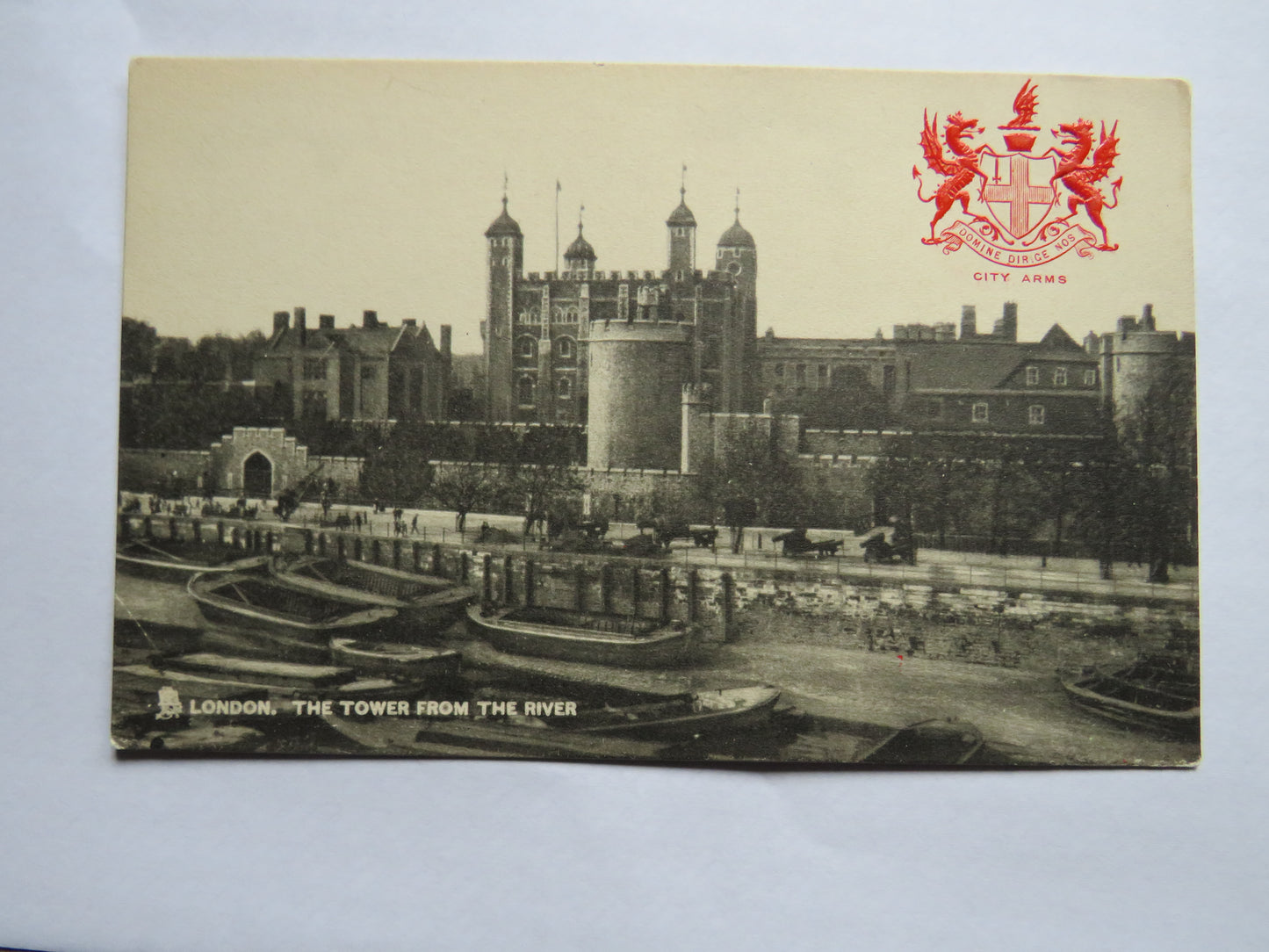 Vintage Postcard of London, The Tower From The River