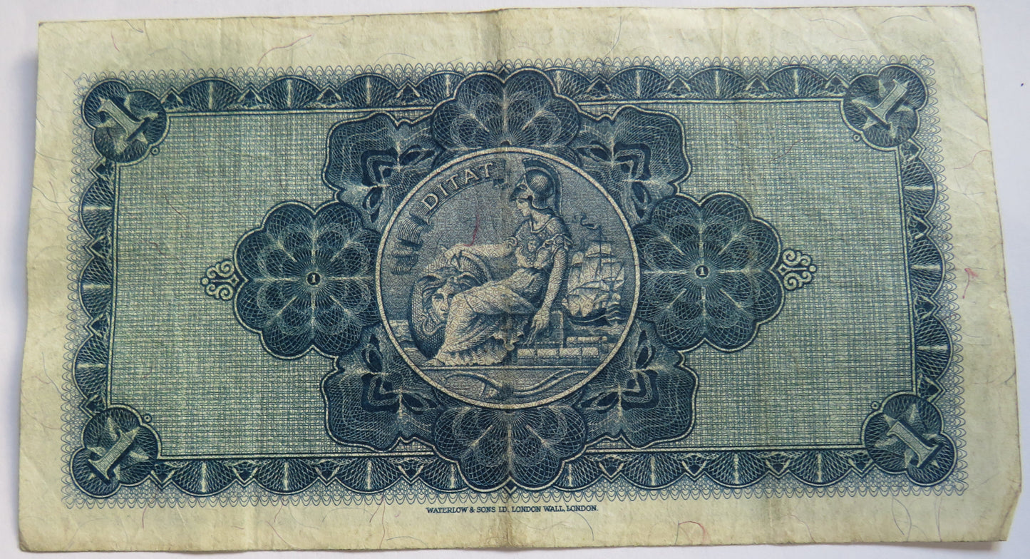 1960 The British Linen Bank £1 One Pound Banknote O/3